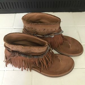 Free people fringe sandals